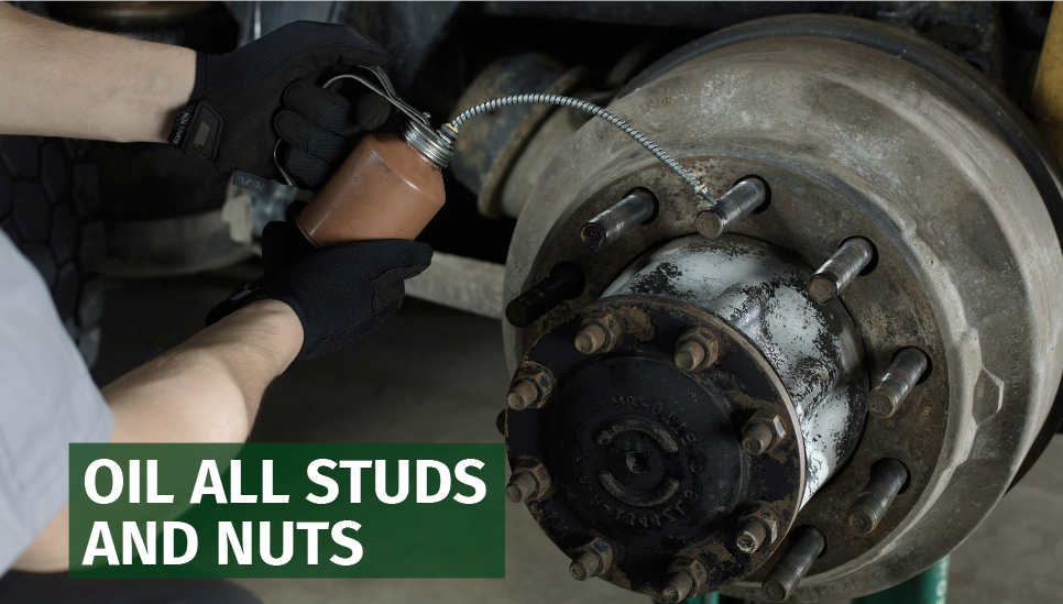 Step 3- Oil All Studs & Nuts